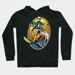 Skeleton Surfer T-Shirt, a summer breeze incoming Hoodie